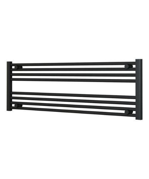 Picture of Horizontal Anthracite Towel Radiator 1200mm Wide | 400mm High