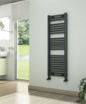 Picture of Ladder Anthracite Towel Radiator 400mm Wide | 1150mm High