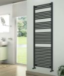 Picture of Anthracite Heated Towel Rail - Large 700mm Wide | 1750mm High