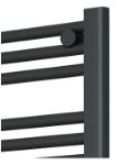 Picture of Anthracite Heated Towel Rail - Large 700mm Wide | 1750mm High