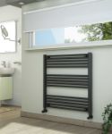 Picture of Horizontal Anthracite Towel Radiator 800mm Wide | 800mm High