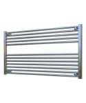 Picture of Horizontal Chrome Towel Radiator 1200mm Wide | 600mm High