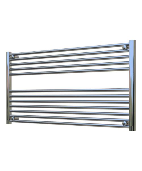 Picture of Horizontal Chrome Towel Radiator 1200mm Wide | 600mm High