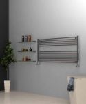 Picture of Horizontal Chrome Towel Radiator 1200mm Wide | 600mm High