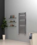 Picture of Ladder Chrome Towel Radiator 500mm Wide | 1150mm High
