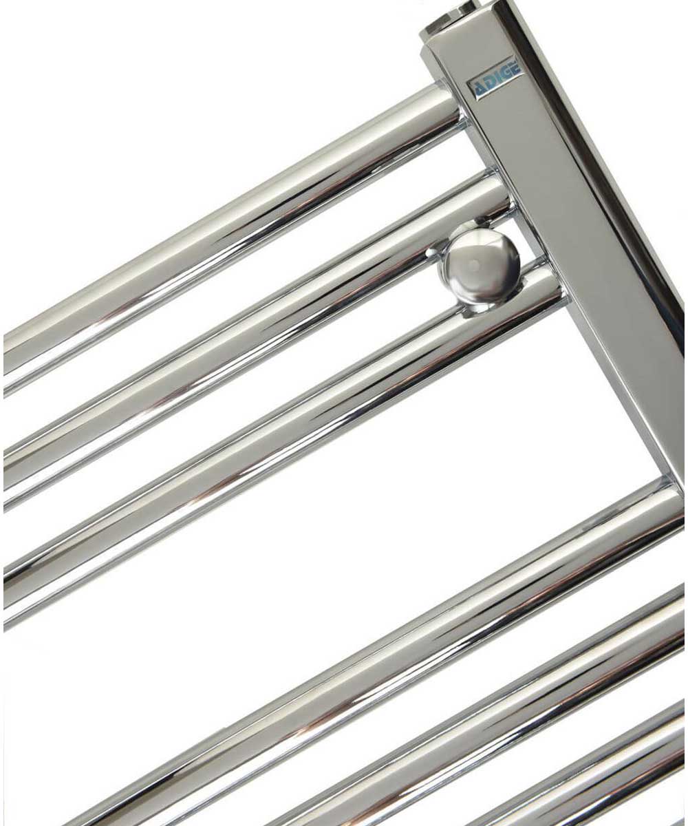 Chrome Towel Radiator | 700mm Wide, 1500mm High by ADIGE