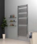 Picture of Tall & Large Chrome Towel Radiator 700mm Wide | 1750mm High