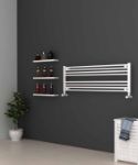Picture of White Heated Towel Rail - Horizontal 1200mm Wide | 400mm High