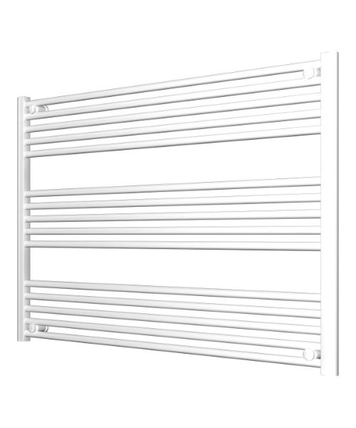 Picture of White Heated Towel Rail - Horizontal 1200mm Wide | 800mm High