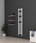 Picture of White Heated Towel Rail - Narrow 300mm Wide | 1500mm High