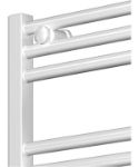 Picture of White Heated Towel Rail - Slim 400mm Wide | 1750mm High