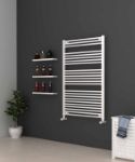 Picture of White Heated Towel Rail - Ladder 800mm Wide | 1200mm High