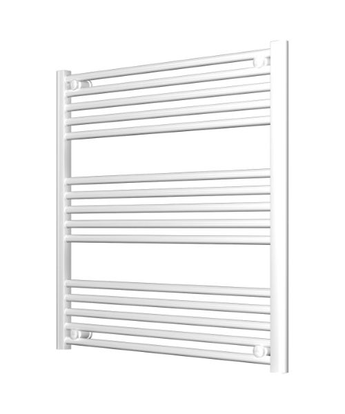 Picture of White Heated Towel Rail - Horizontal 800mm Wide | 800mm High