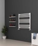 Picture of White Heated Towel Rail - Horizontal 800mm Wide | 800mm High