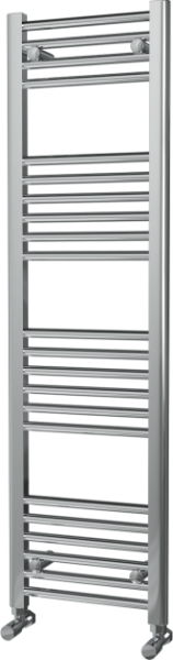 Picture of 400mm Wide 1400mm High Tall and Narrow Chrome Towel Radiator 