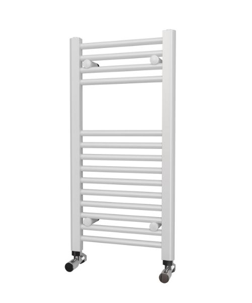 Picture of 400mm Wide 800mm High White Short and Narrow Towel Radiator