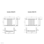 Picture of CAMDEN 675mm Wide 505mm High Traditional Column Radiator