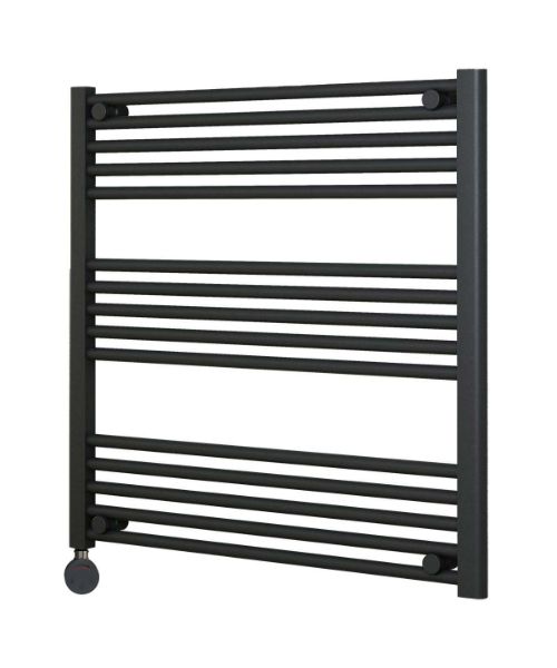 Picture of Horizontal Anthracite Electric Towel Rail 800mm Wide | 800mm High
