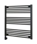 Picture of Horizontal Anthracite Electric Towel Rail with Wi-Fi control 800mm Wide | 800mm High