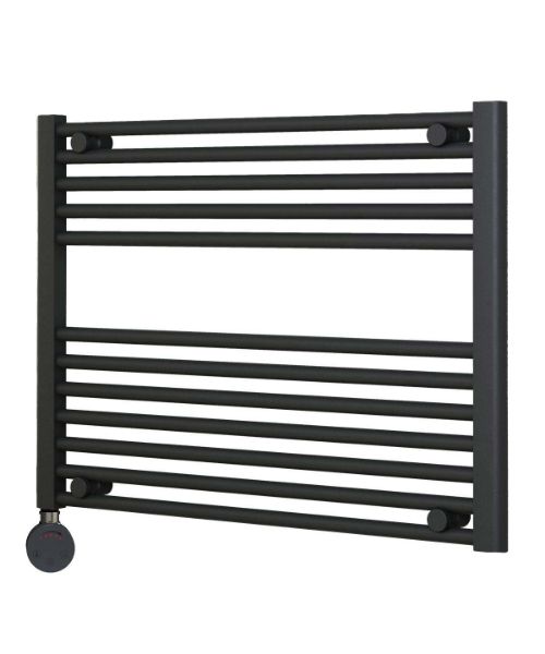 Picture of Horizontal Anthracite Electric Towel Rail 800mm Wide | 600mm High