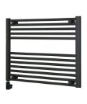 Picture of Horizontal Anthracite Electric Towel Rail with Wi-Fi control 800mm Wide | 600mm High