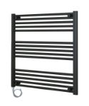 Picture of Horizontal Anthracite Electric Towel Rail 800mm Wide | 800mm High Standard Element