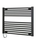 Picture of Horizontal Anthracite Electric Towel Rail 800mm Wide | 600mm High Standard Element