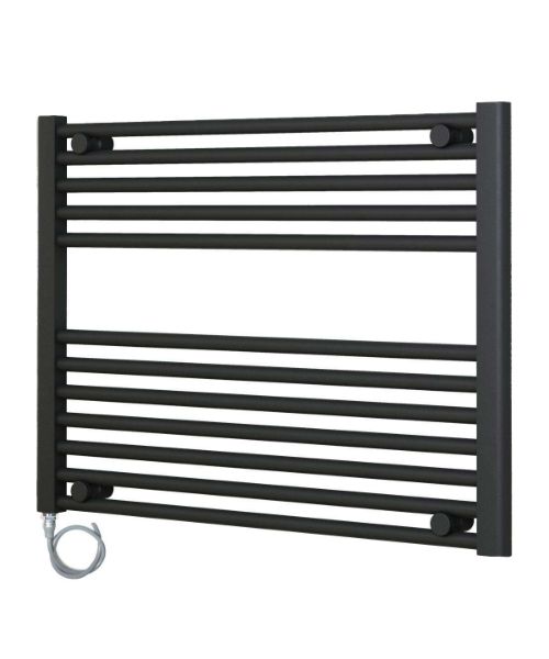 Picture of Horizontal Anthracite Electric Towel Rail 800mm Wide | 600mm High Standard Element